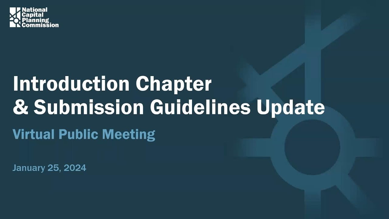 Comprehensive Plan and Submission Guidelines Updates Public Meeting &ndash; Jan 25, 2024