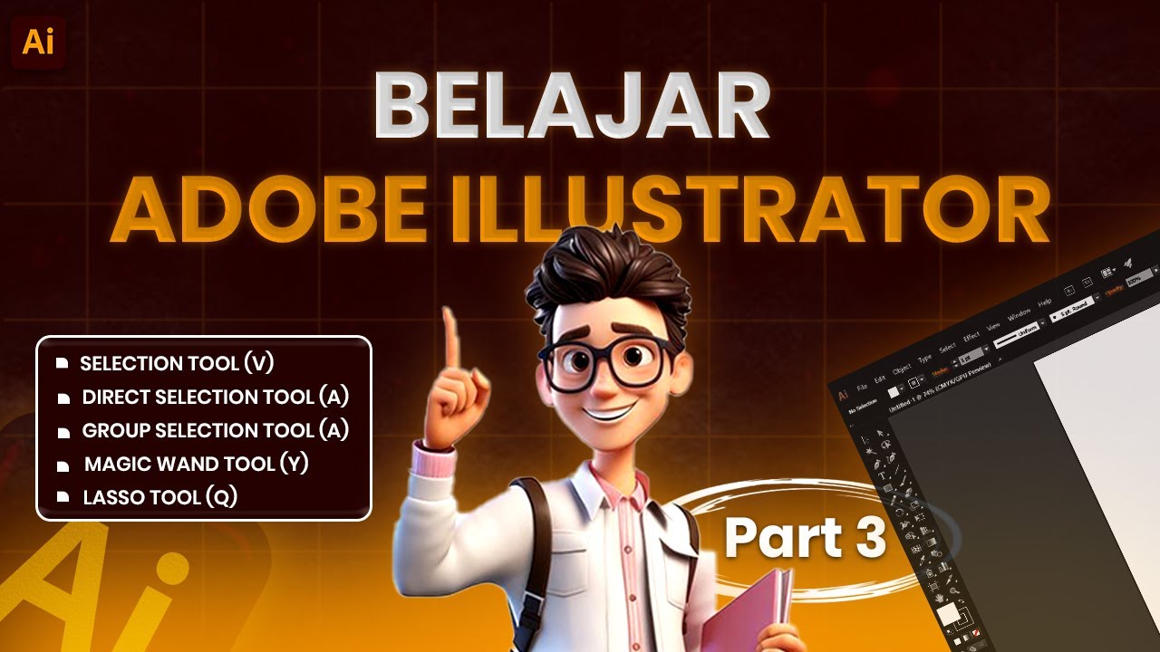 TUTORIAL Dasar Dasar Adobe Illustrator #part3