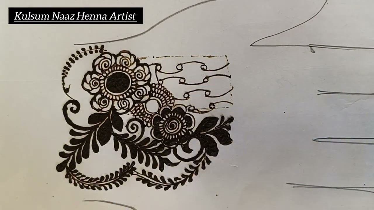 Beautiful Floral Mehndi Design tutorial 2026 || Floral Mehndi Design|| Kulsum Naaz 