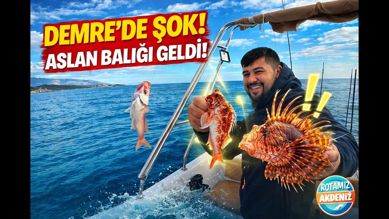 🔥 DEMRE’DE ŞOK! ASLAN BALIĞI TAKILDI – Gerçek Av Anı! 🔥