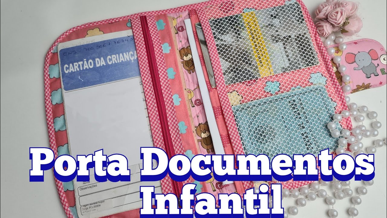 Porta documentos infantil