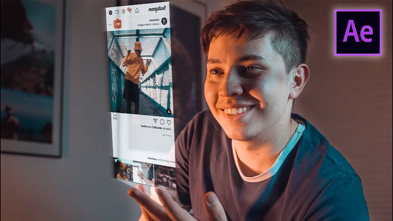 ПРОСТОЙ урок по созданию голограммы из кольца // After Effects