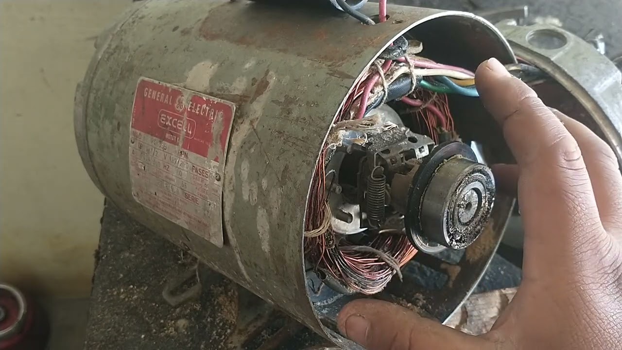 ✅Motor monofásico vibra pero NO ARRANCA 👈 Falla interruptor centrífugo