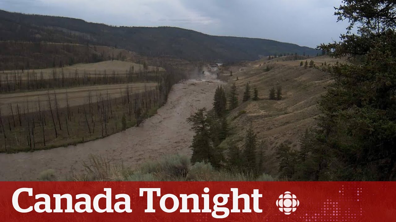Water breaches landslide damming B.C.'s Chilcotin River | Canada Tonight