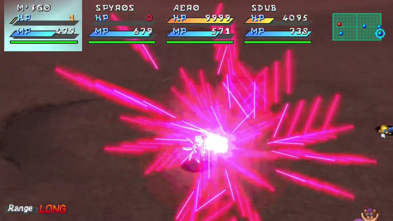 The battle against Gabriel Celesta (Star Ocean superboss)