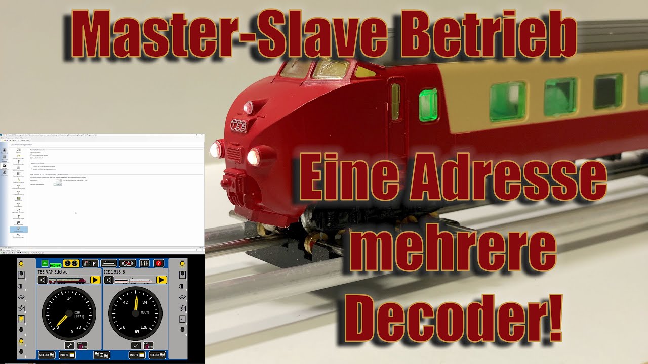 Master-Slave Digtalbetrieb, eine Digitaladresse aber mehrere Decoder
