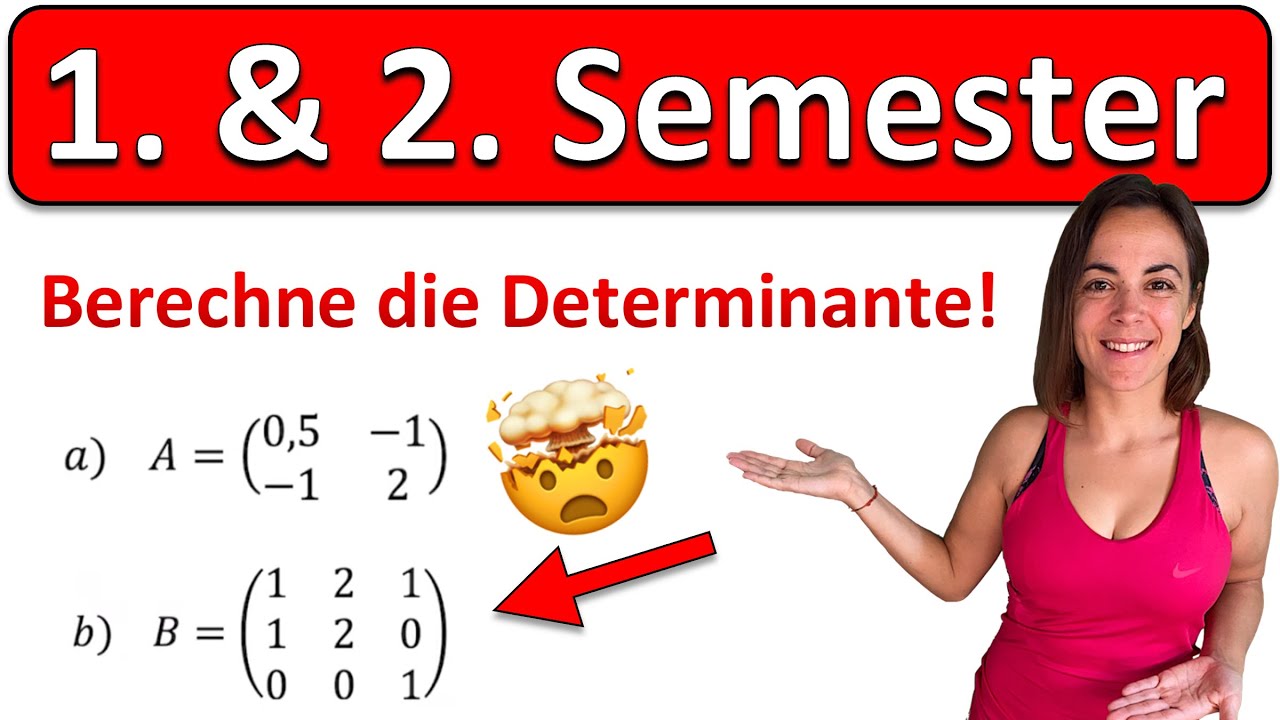 🚀🚀🚀 Bist du bereit für die UNI? | Mathe aus dem 1. Semester / Vorkurs | BERECHNE DIE DETERMINANTE!
