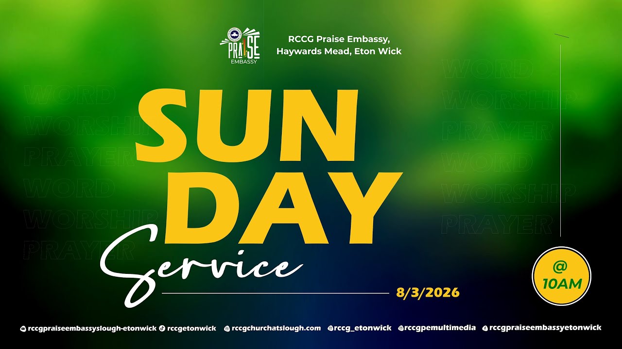 RCCG Praise Embassy Slough - Eton Wick - Sunday Service 8 March 2026