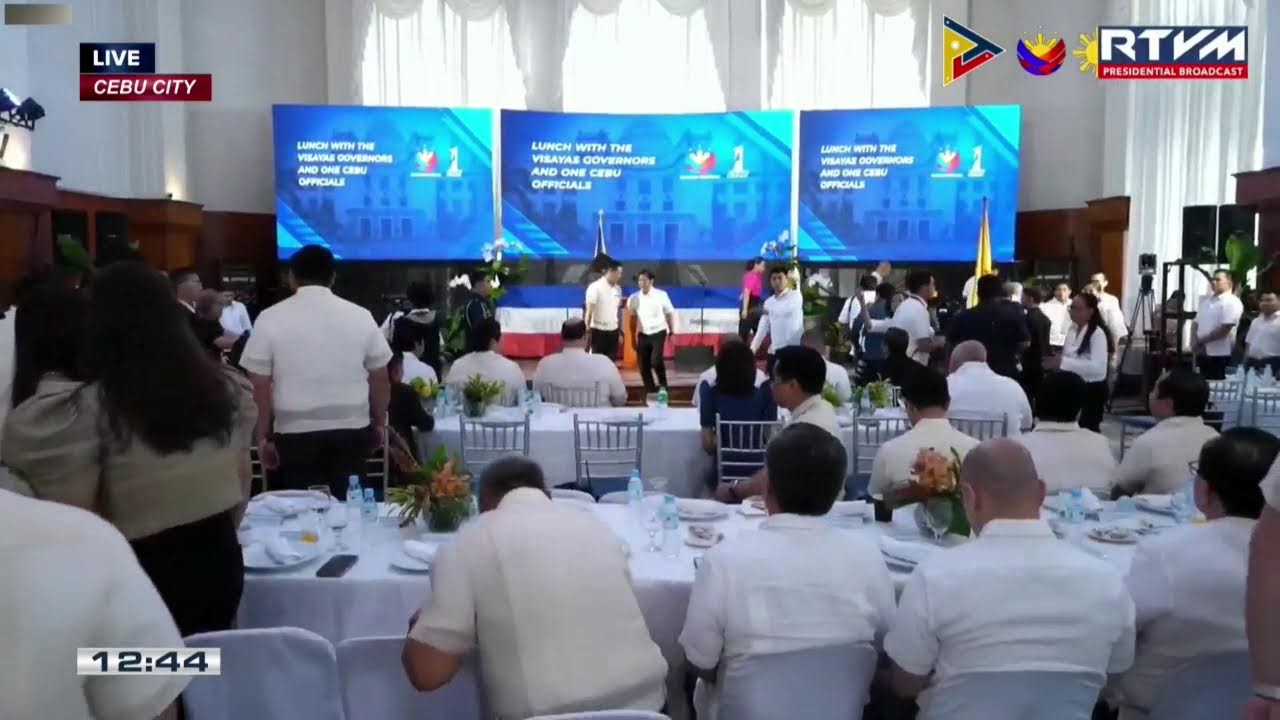 PBBM receives the manifestos of support from all the governors of the Visayas...