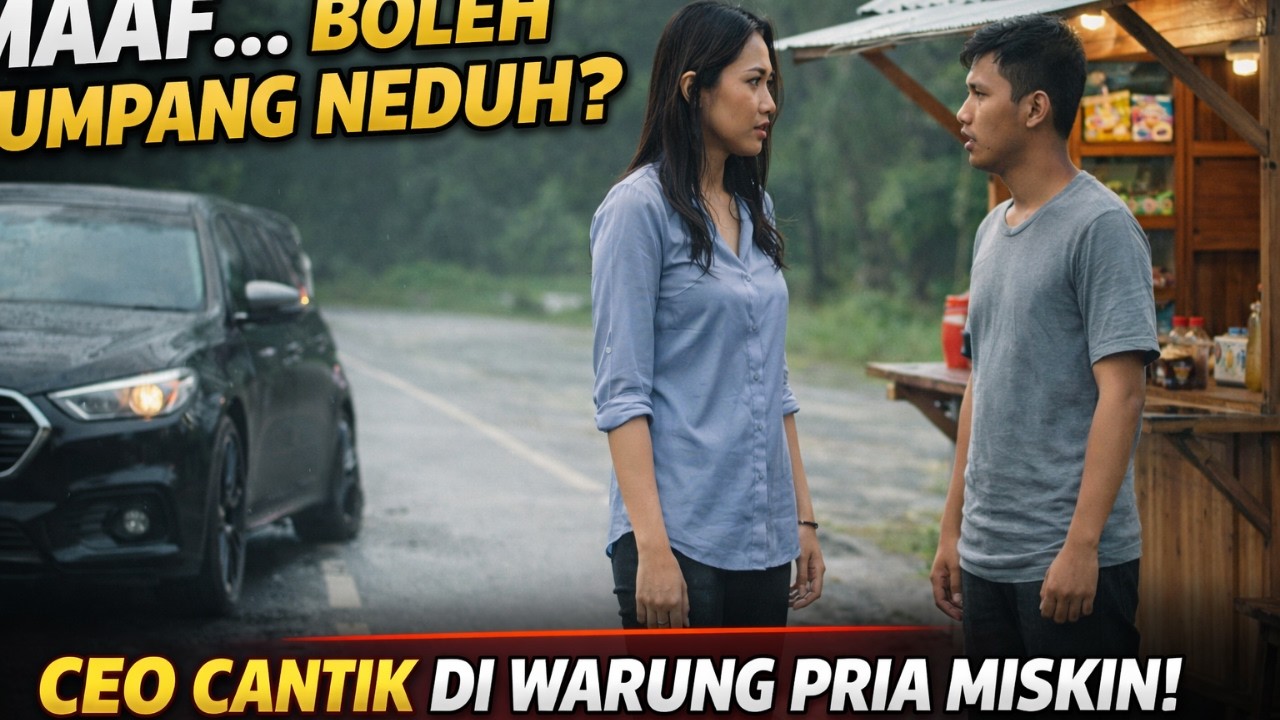 BAN MOBIL CEO CANTIK INI BOCOR DI DEPAN WARUNG PRIA MISKIN… TAK DISANGKA RAHASIA LAMA TERUNGKAP!