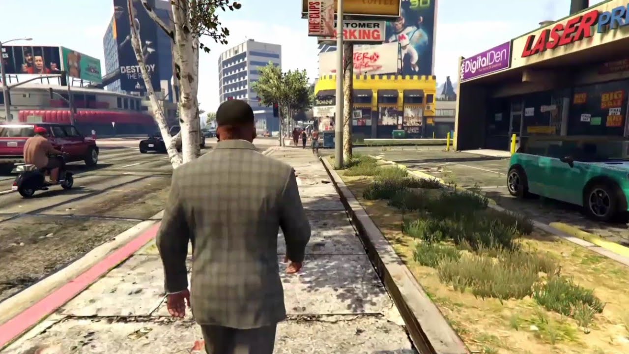 Walking in WEST VINEWOOD - Los Santos [ GTA 5 ]