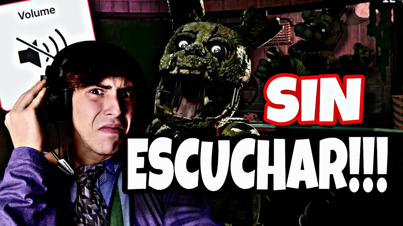 RETO FNAF 3 SIN ESCUCHAR!!!| Puppet Challenge (ElMidory) #fnaf3