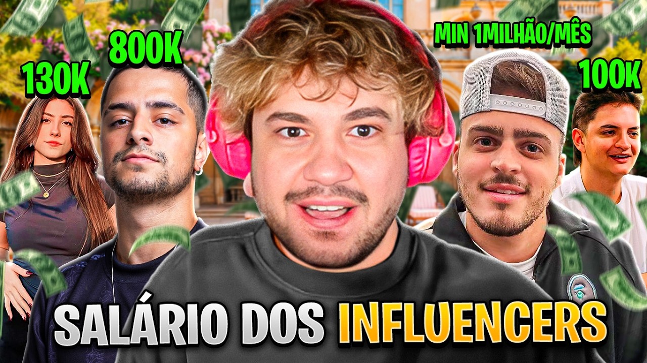 QUANTO GANHA O SEU INFLUENCER FAVORITO? (TUDO REVELADO)
