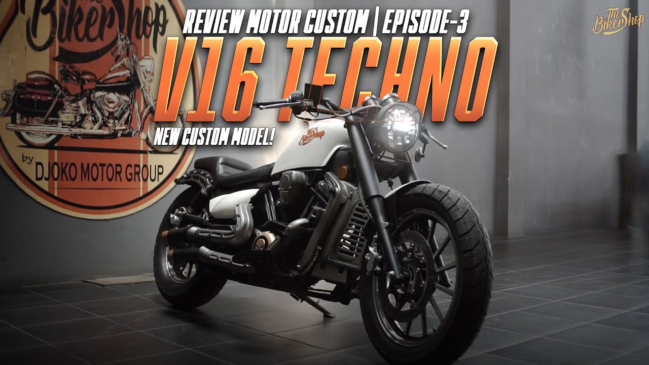 MOTOR CUSTOM!! V16 CUSTOM TECNO 🔥 | REVIEW MOTOR CUSTOM Eps.3 | The Biker Shop