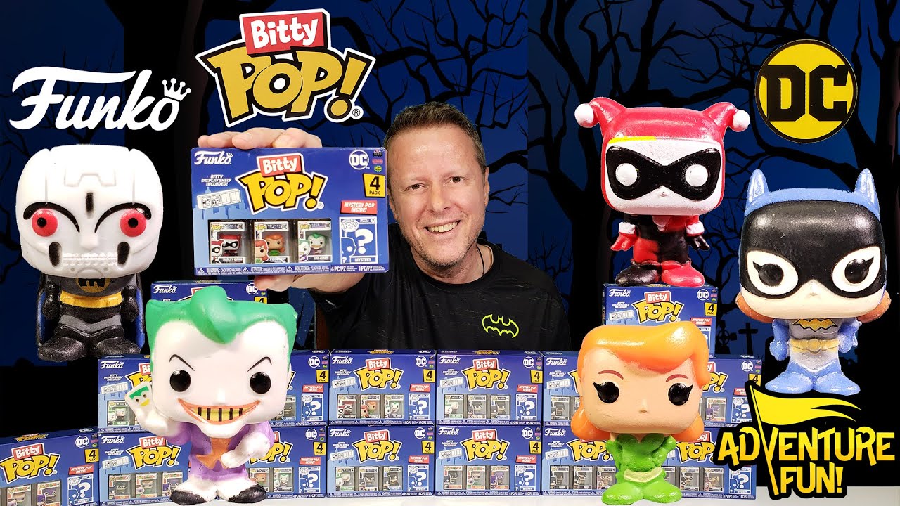 16 Funko Bitty Pop! DC including Hyper Rares Robot Batman & Batman Beyond, AdventureFun Toy review!