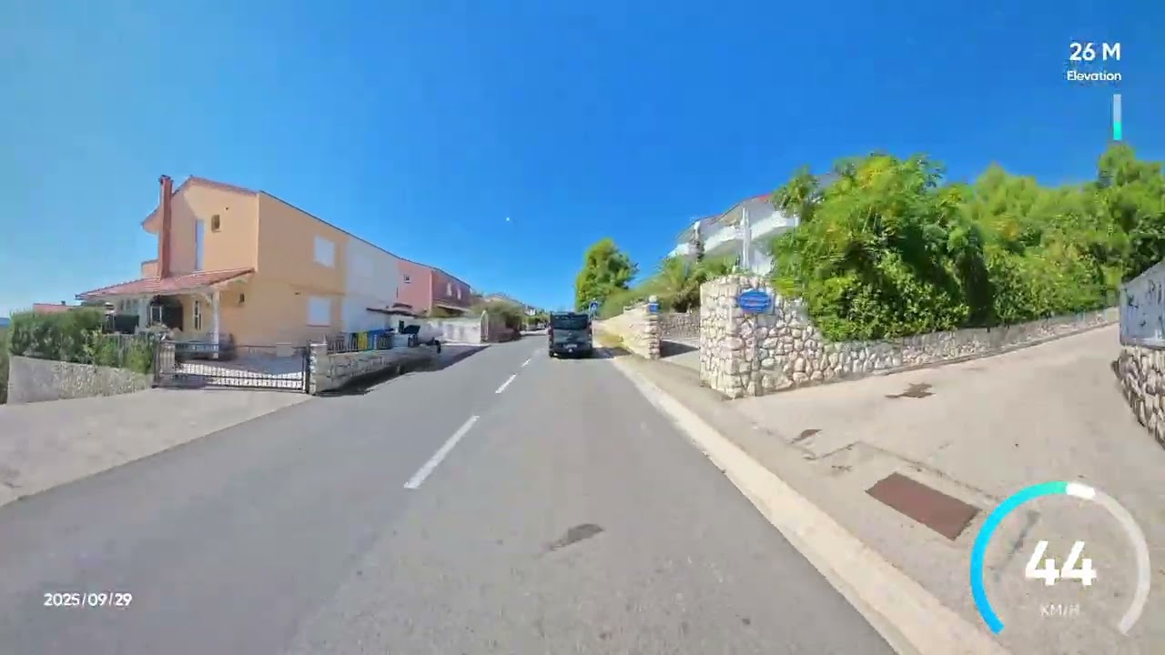 Tag 10; Teil 6, Kroatien Motorrad Tour; Magistrale;  Fähre Stinica bis Fähre Lopar (Insta360 X4)