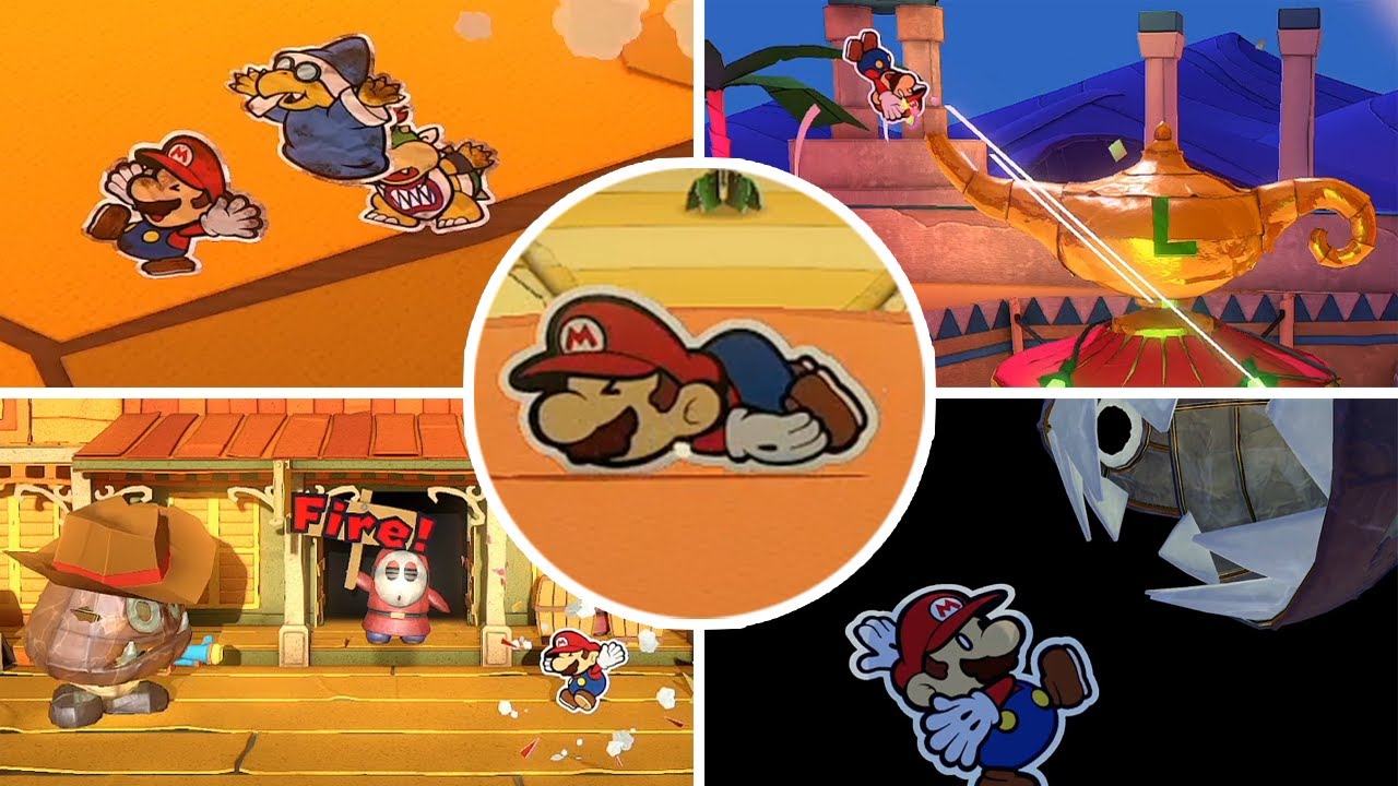 ペーパーマリオ オリガミキング【Switch】ゲームオーバーイベント集(選択ミス,即死)まとめ ニンテンドースイッチ