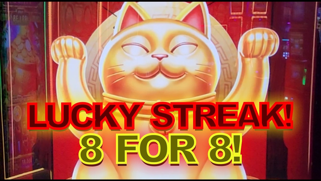 LUCKY STREAK! 🎰 8 for 8 Wins with the $20 Slot Method!