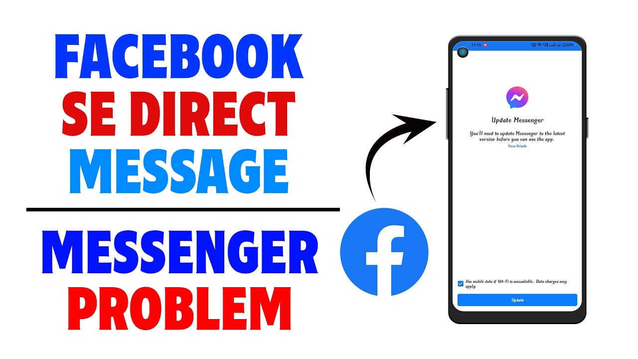 Facebook Se Direct Message Messenger par Nahi Ho Raha hai | Facebook Messenger Update Problem