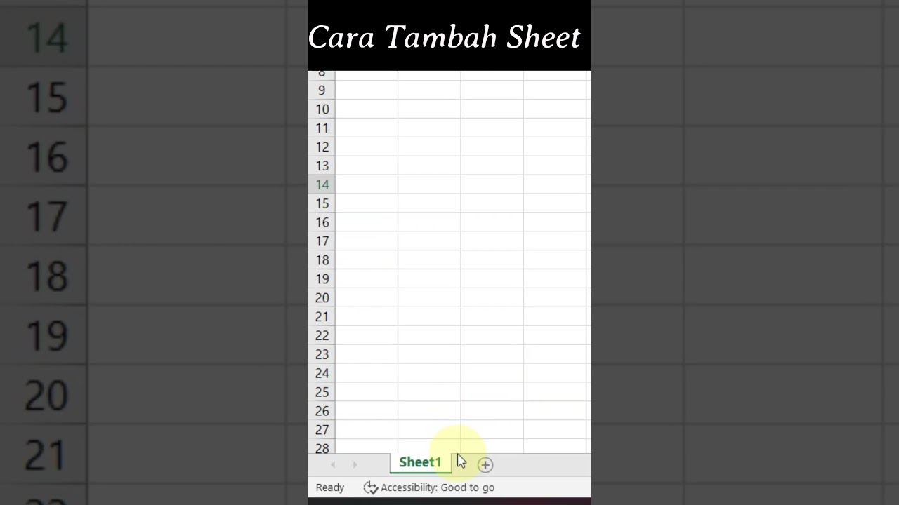 Cara Tambah Sheet Excel