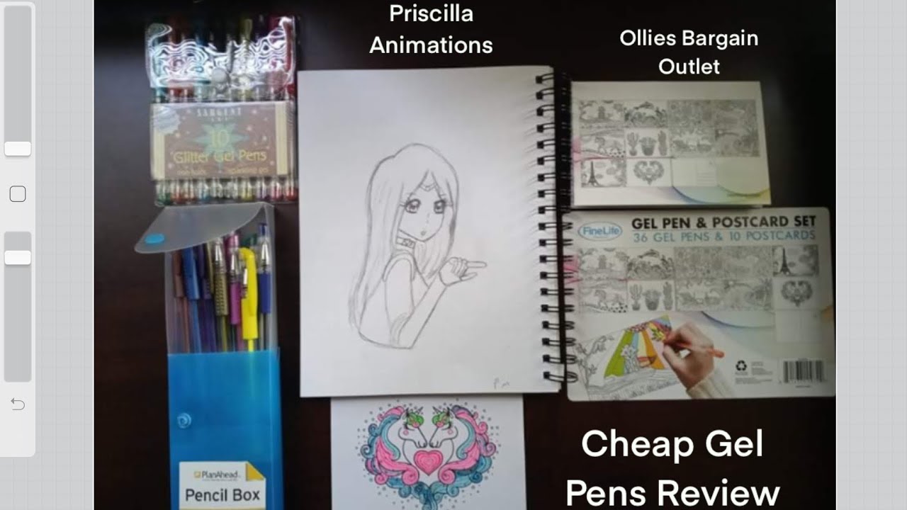 Cheap Gel Pens Review/ From Ollies Bargain Outlet/ Come Lets Have a Chat