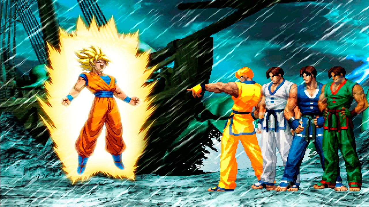 [KOF Mugen] Son Goku vs Kim Kaphwan Team