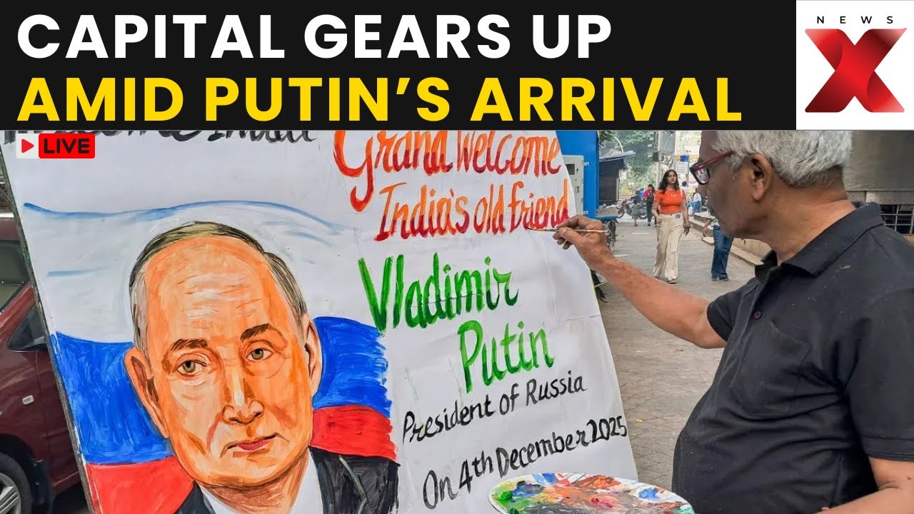 Putin's India Visit LIVE: New Delhi Gears Up As Putin Arrives For India Visit Amid Strategic Talks