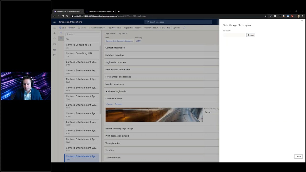 How to update and customize the banner graphic in Dynamics 365 Finance and Supply Chain