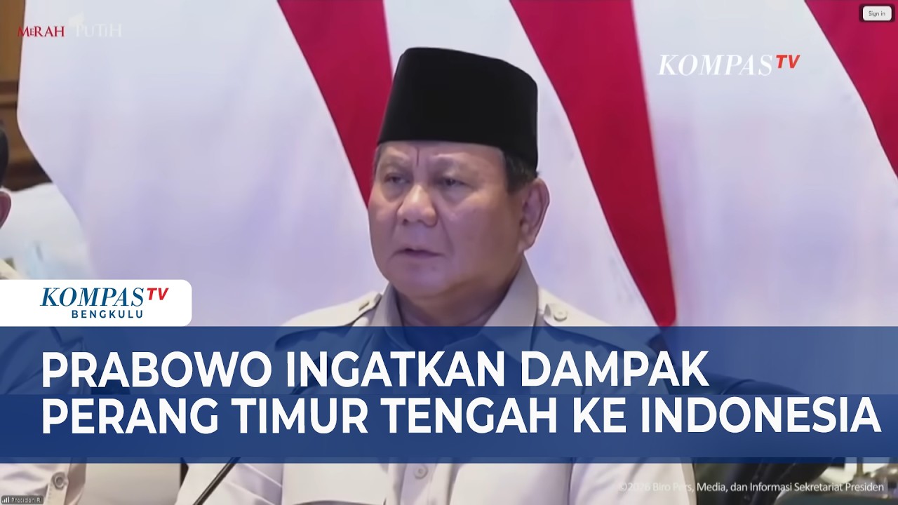 Prabowo Ingatkan Dampak Perang Timur Tengah ke Indonesia