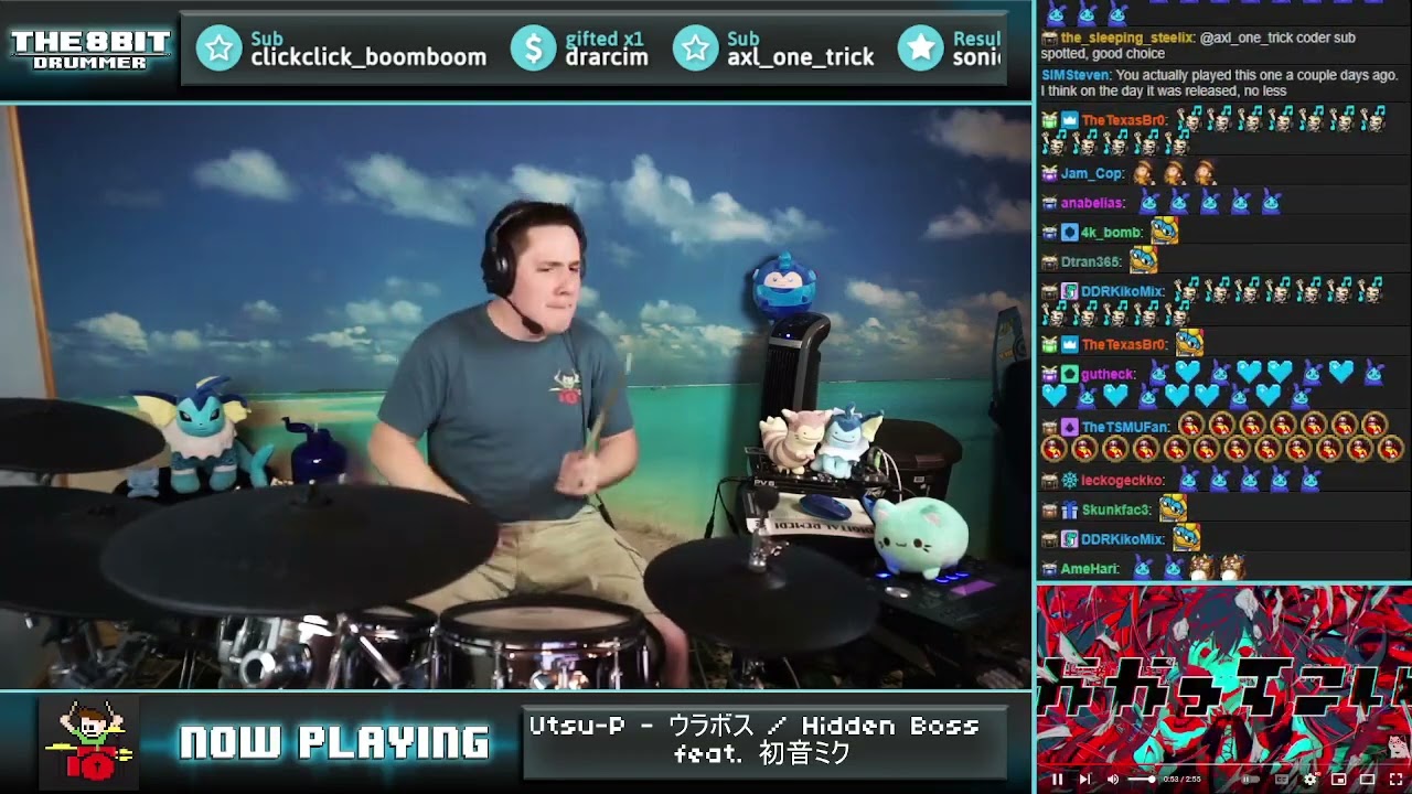 The8BitDrummer plays ウラボス / Hidden Boss by Utsu-P feat. Hatsune Miku (again)