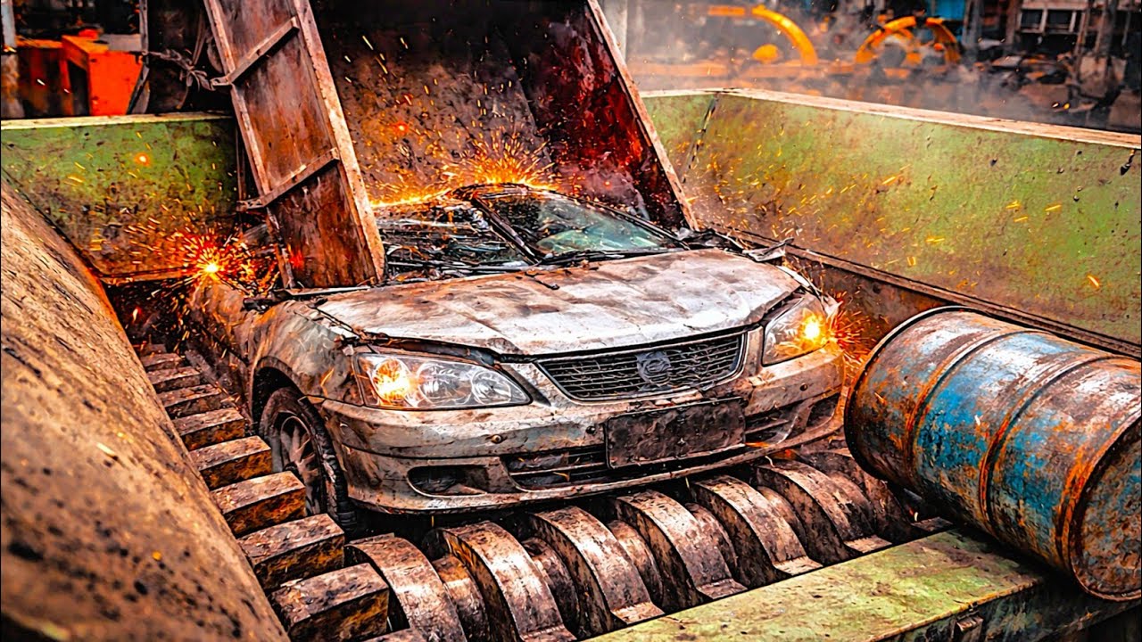 Monster Metal Shredder Machine! Crushing and Destroying Experiments 