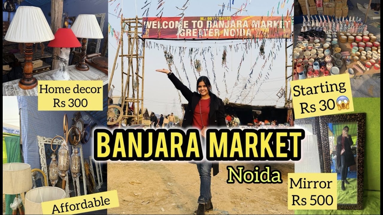 BANJARA MARKET Noida–Worth it ???😱 My Honest Review| Viral Home Décor😍| #banjara  #vlog #homedecor