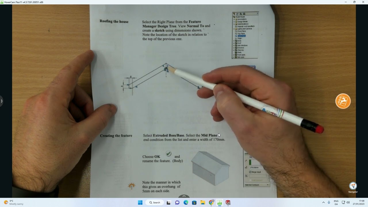 Solidwork - Model House Video 1