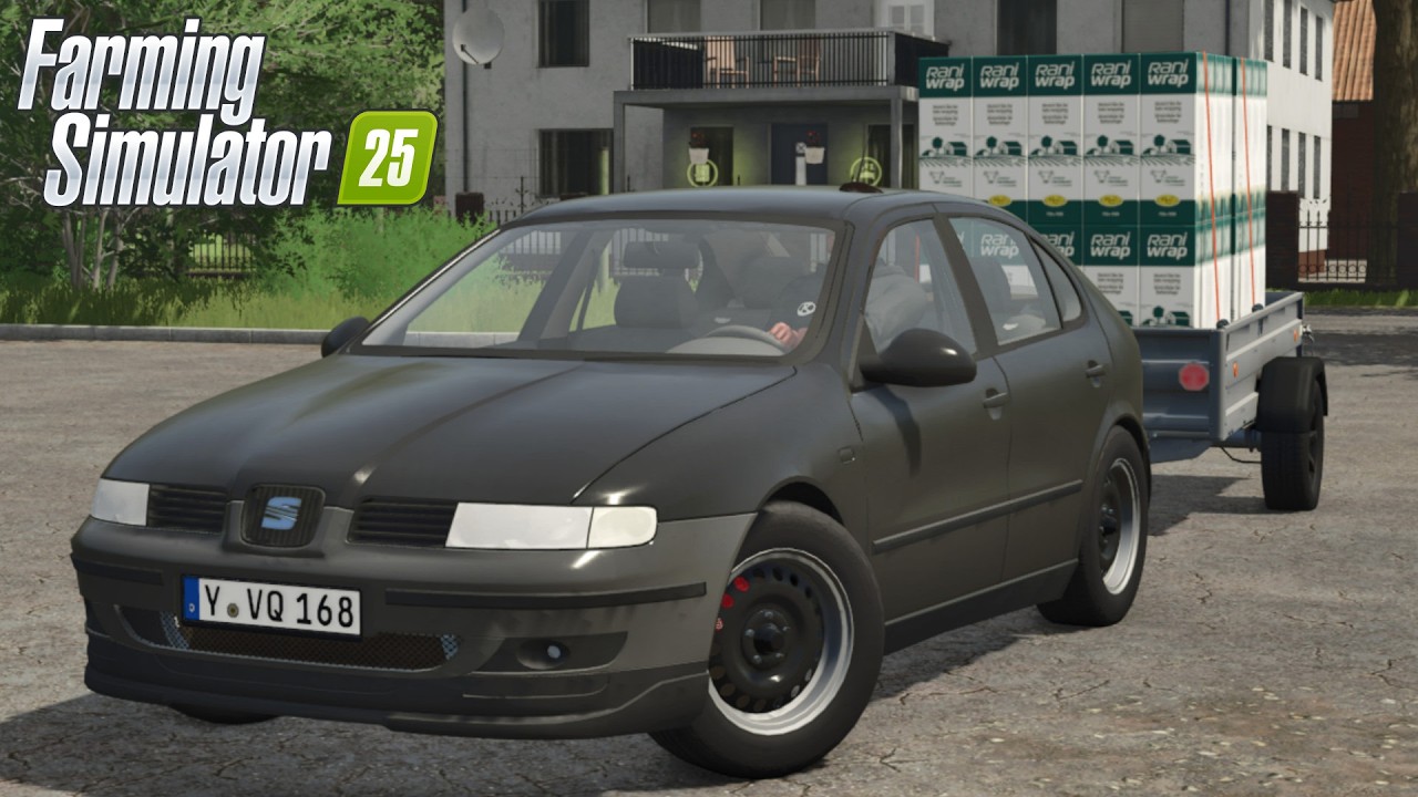 FS25 - Seat Leon MK1 1.9TDI 150PS with TRAILER - NEW CAR MOD for Farming Simulator 2025 ROLEPLAY