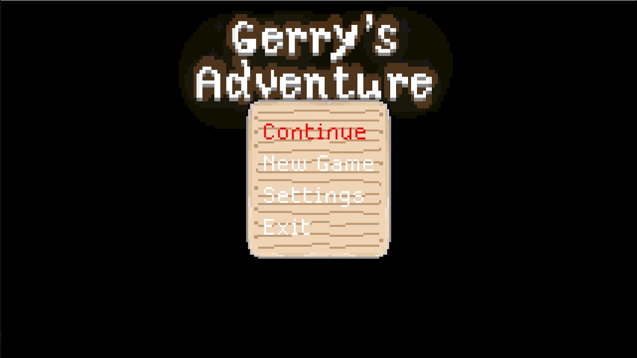 Gerry's Adventure devlog 2/23/26 (Main menu and saving)