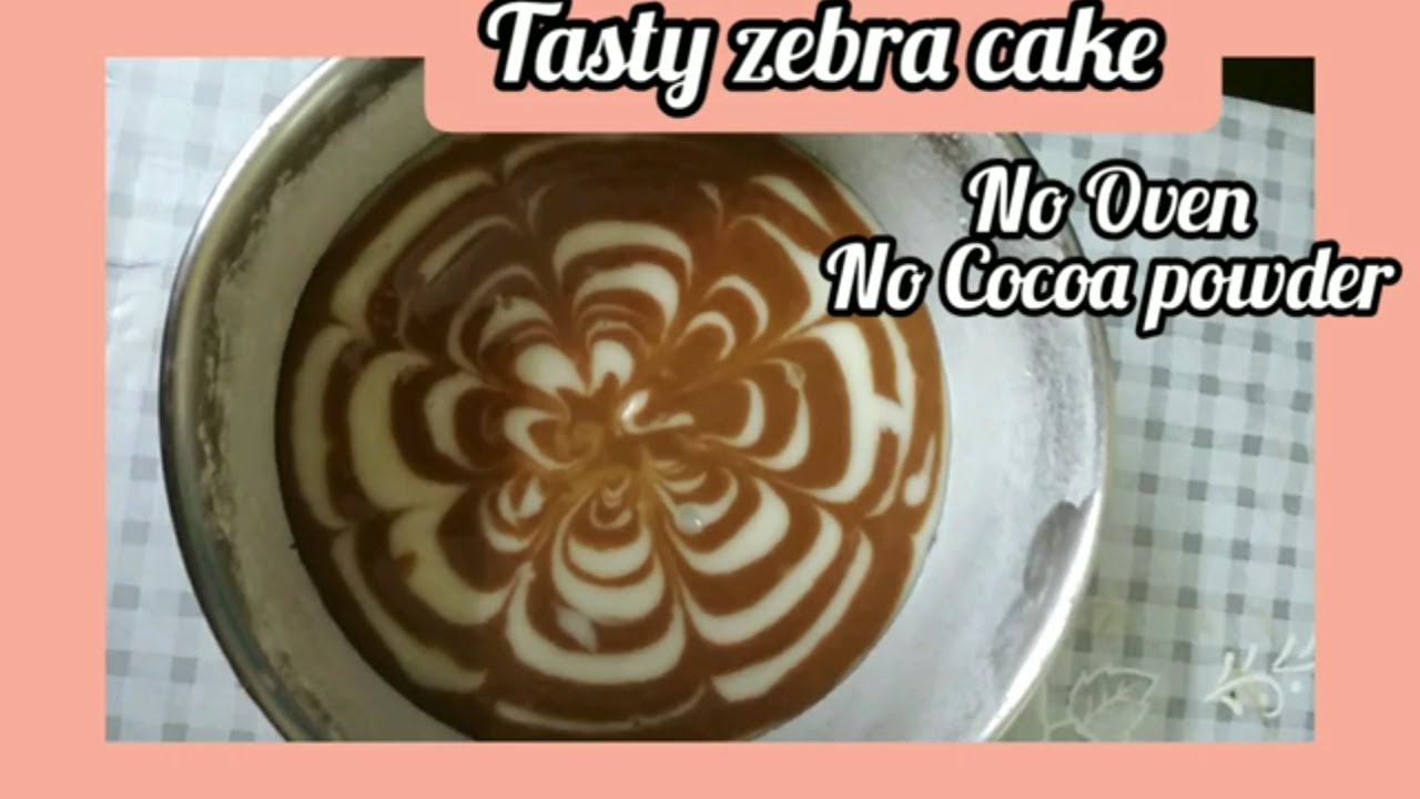 Tasty Zebra cake| marble cake| no oven, no yeast, no cocoa powder, No egg| Spongy cake|Homemade cake