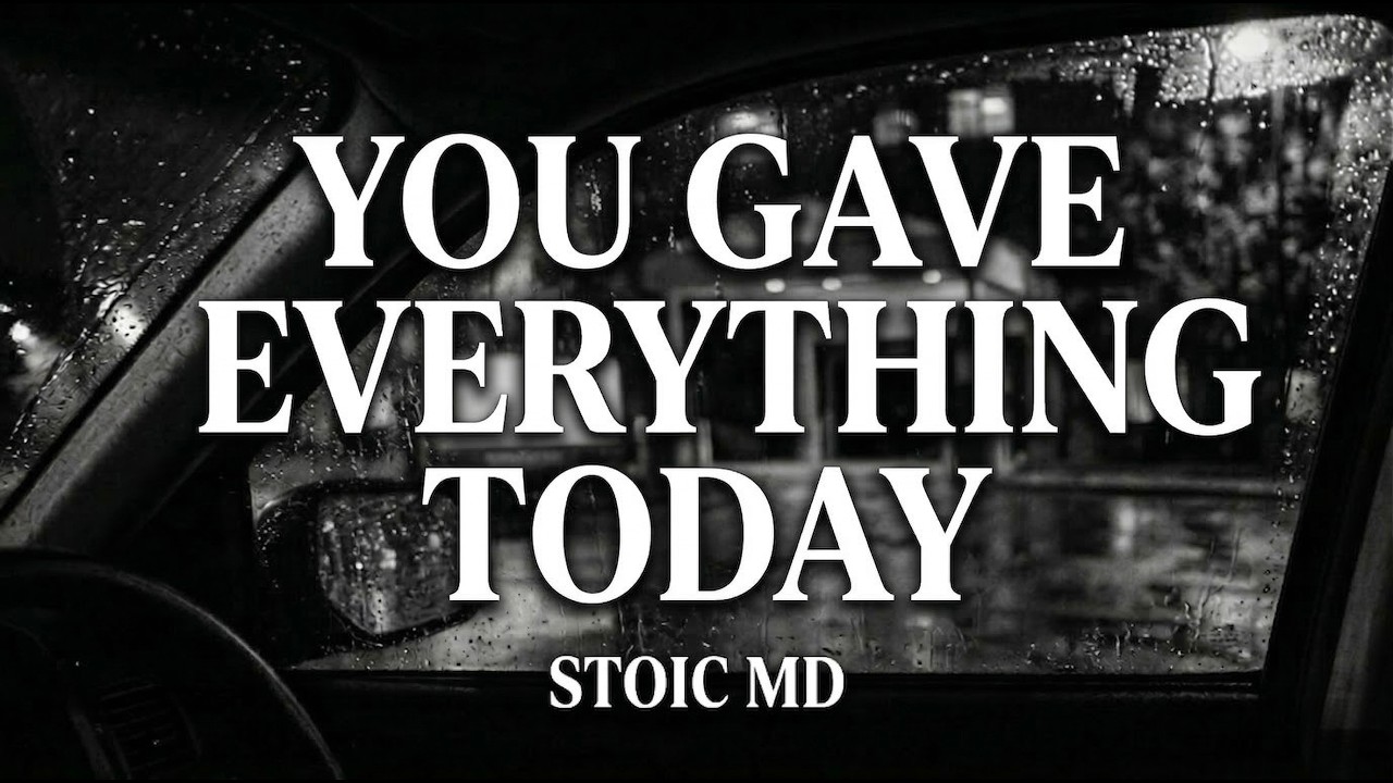 You Gave Everything At Work | 2-Hr Brown Noise/Rain Decompression To Get Back To Yourself | Stoic MD