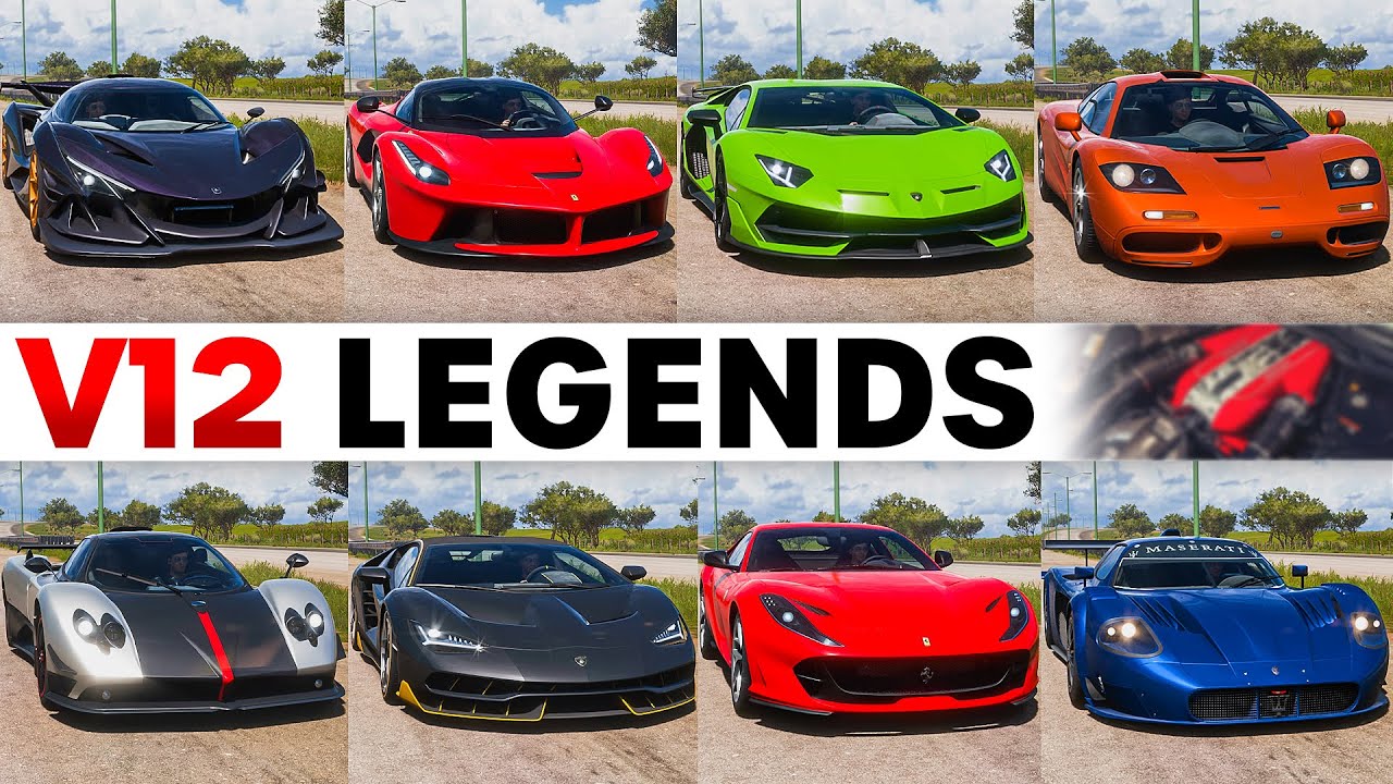 FH5 Acceleration Battle | Aventador, Laferrari, McLaren F1, Pagani, Maserati, Aston Martin & More!!!