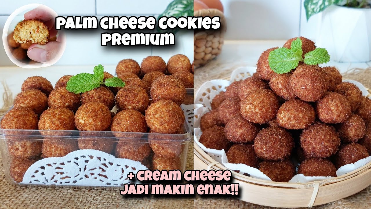 TAMBAHKAN SEDIKIT CREAM CHEESE!! PALM CHEESE COOKIES JADI MAKIN ENAK!! CHEESY CRUMBLY CARAMELIZE!!