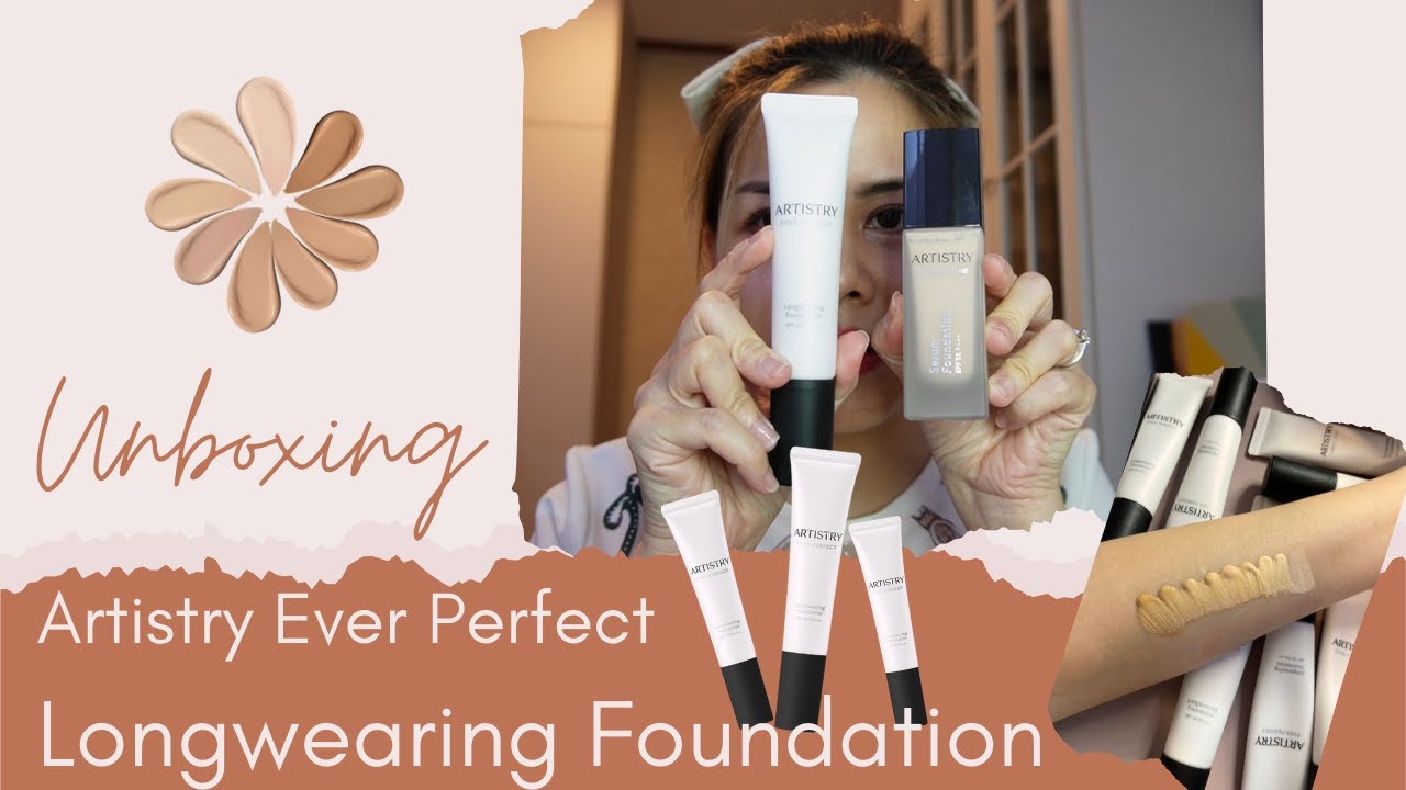Unboxing NEW Artistry Longwearing Foundation เทียบให้ดูเลยทั้ง 9 สีแบบชัดๆ