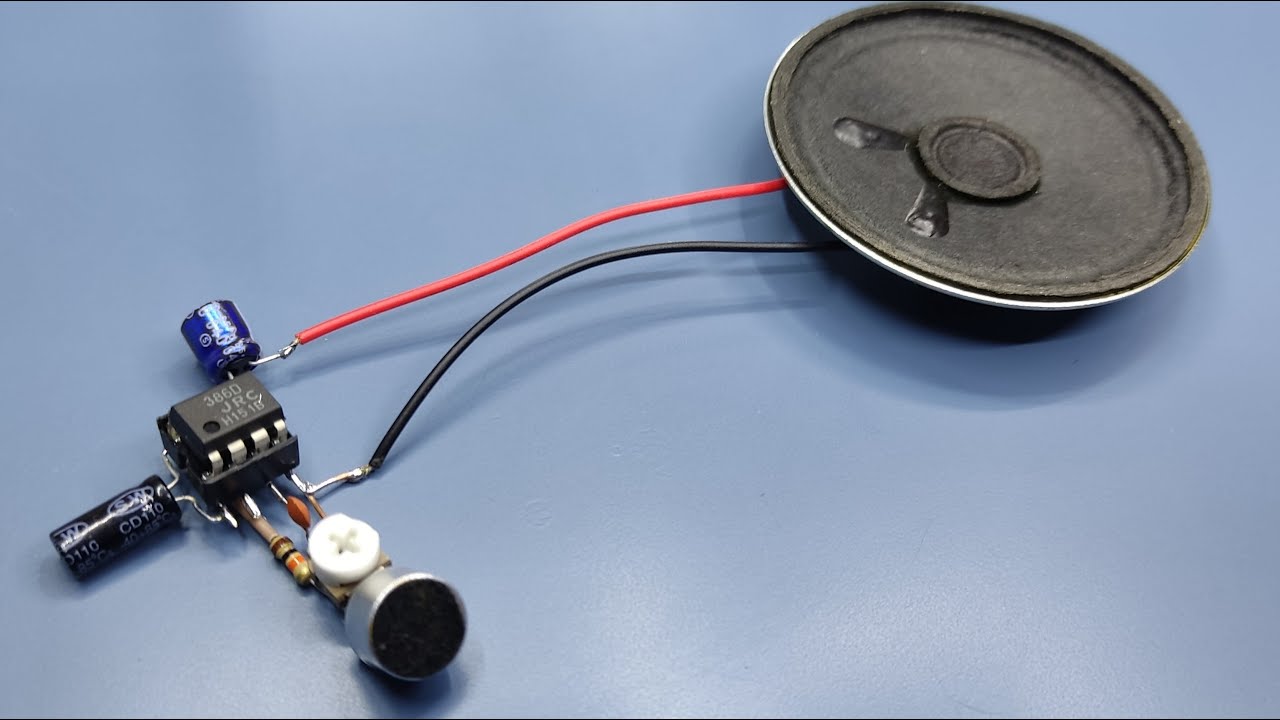 Electronic project Making a microphone with only one LM386 IC