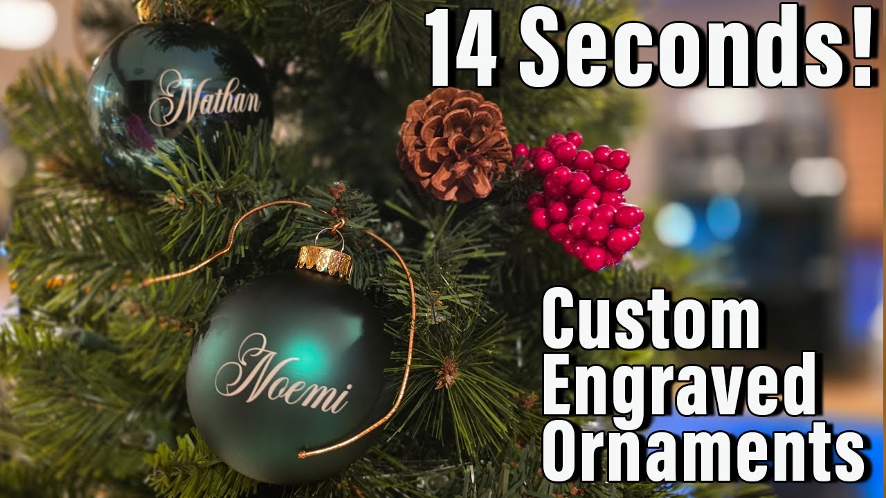 Can You REALLY Make Custom Ornaments in Under 15 Seconds?