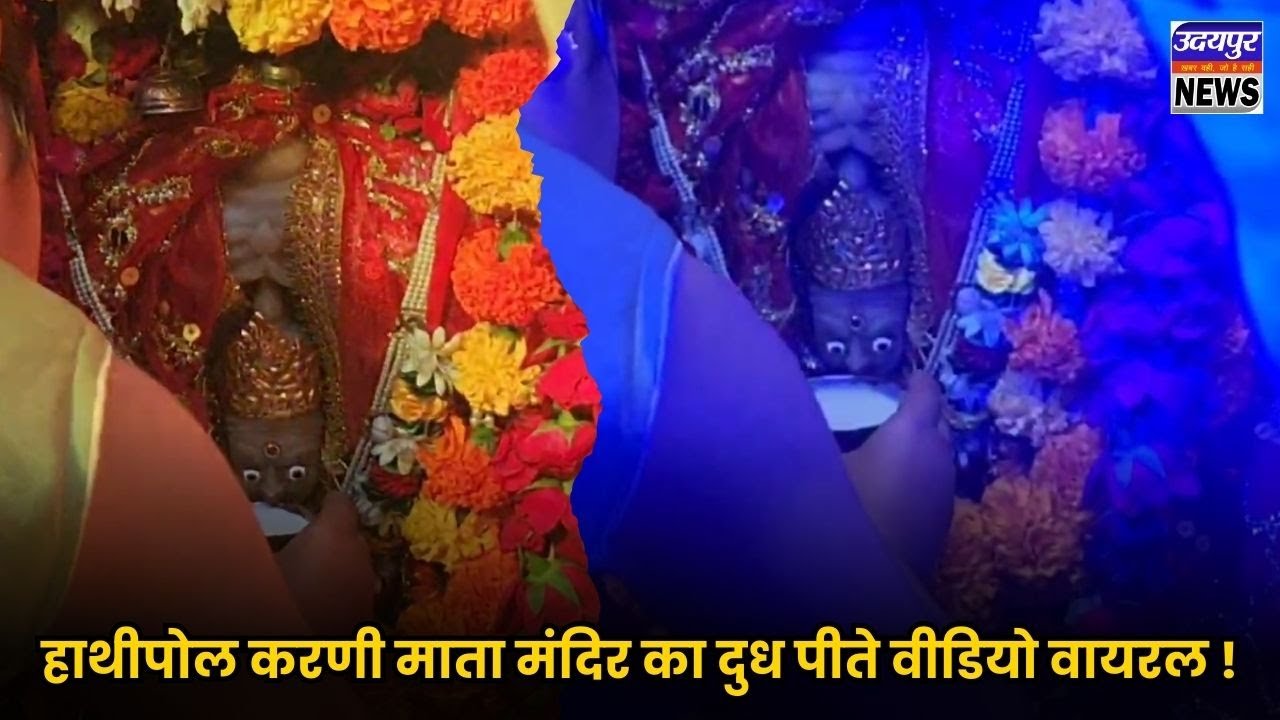हाथीपोल करणी माता मंदिर का दुध पीते वीडियो वायरल !
