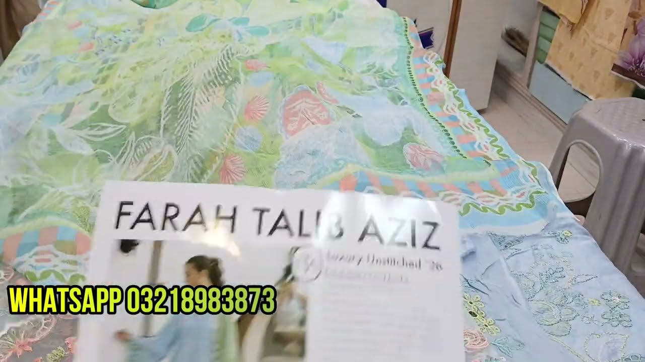 Farah Talib Luxury Lawn 2026 | Nureh Lawn 2026 Available at Sharif Collection