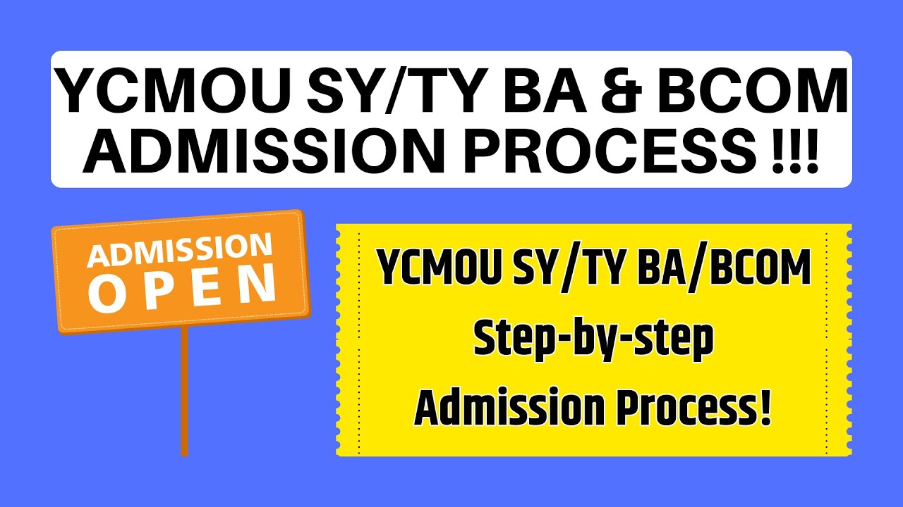 What You Need to Know About Ycmou Sy/Ty Ba/Bcom ADMISSION PROCESS