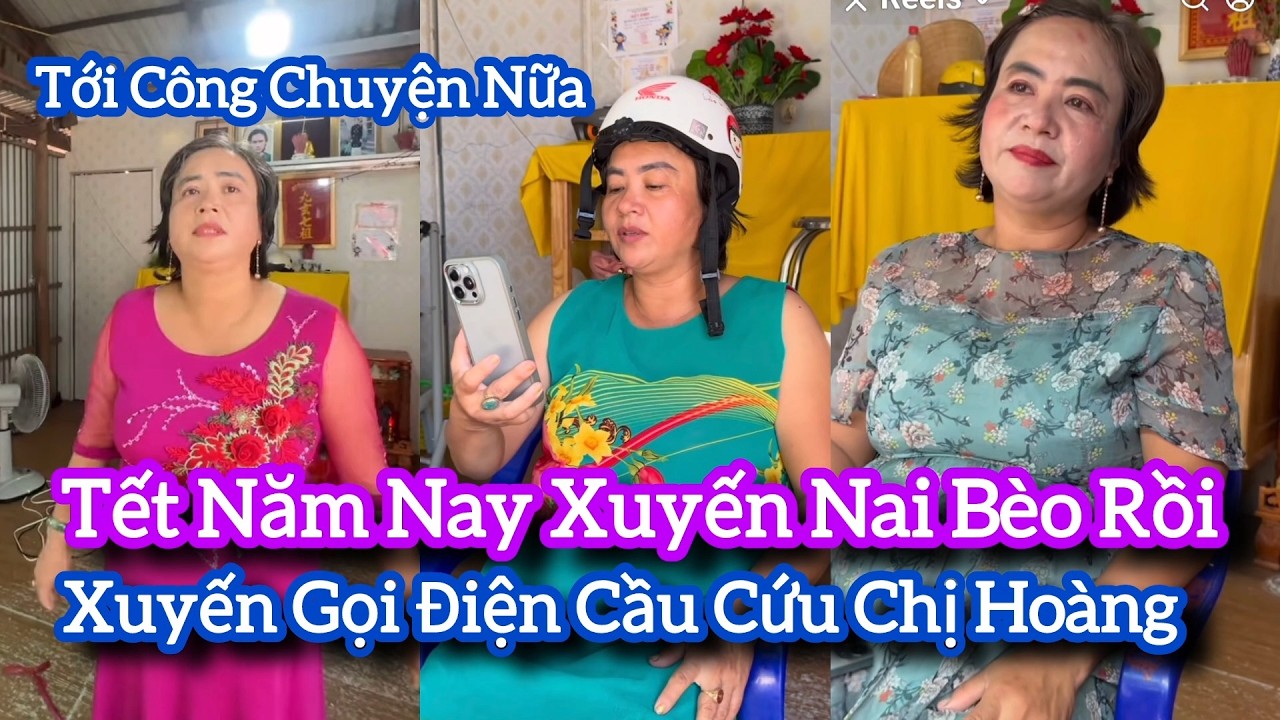 bắt ngờ xuyến nai gọi điện cầu cứu chị hoàng lão