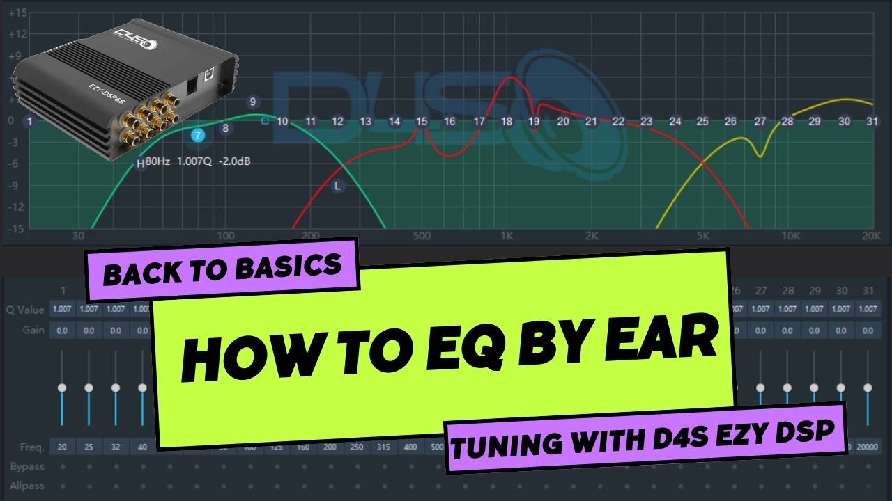 Back to basics - how to EQ by ear - tuning with D4S EZY DSP