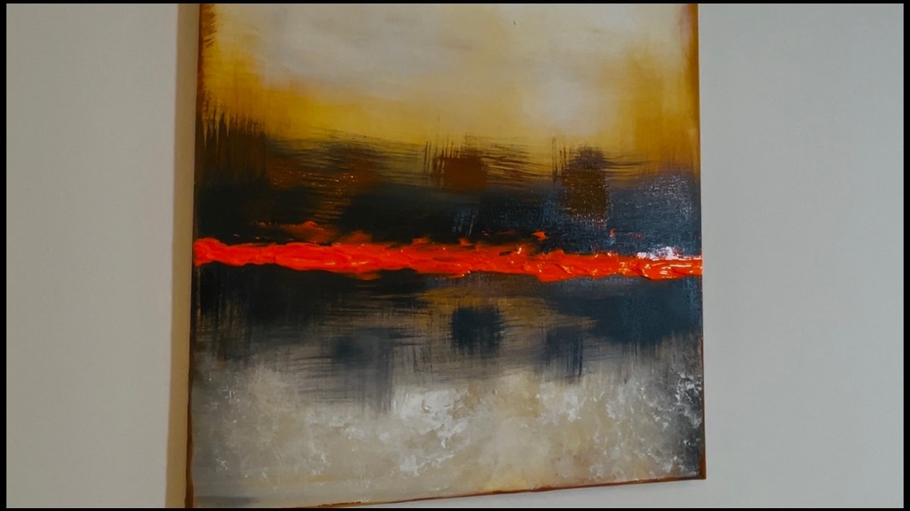 Amazing simplyfied technique for abstract painting #art #abstractpainting #youtubeart #artonyoutube
