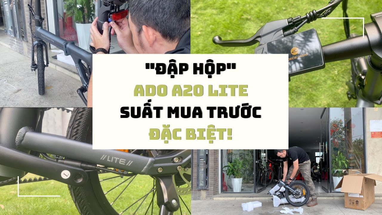 Unbox ADO A20 Lite từ BlueenergyVN ebike 20 inch đẹp cho chuyến du lịch thú vị!!