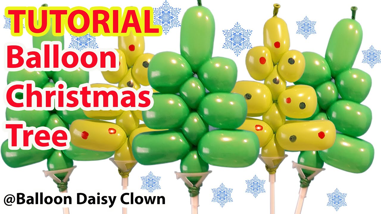 Balloon Christmas Tree TUTORIAL🌲🎅 DIY
